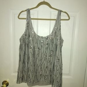 Sequin Short Sleeve Top